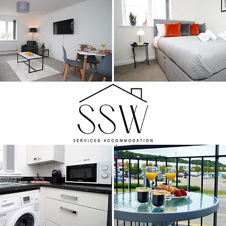 No 43 Stadium Views By Ssw - 2Br, Parking, Sleeps 4, 3Min Walk To Stadium, 10Min Drive To City Centre, Marina And Close To M4 Morriston エクステリア 写真